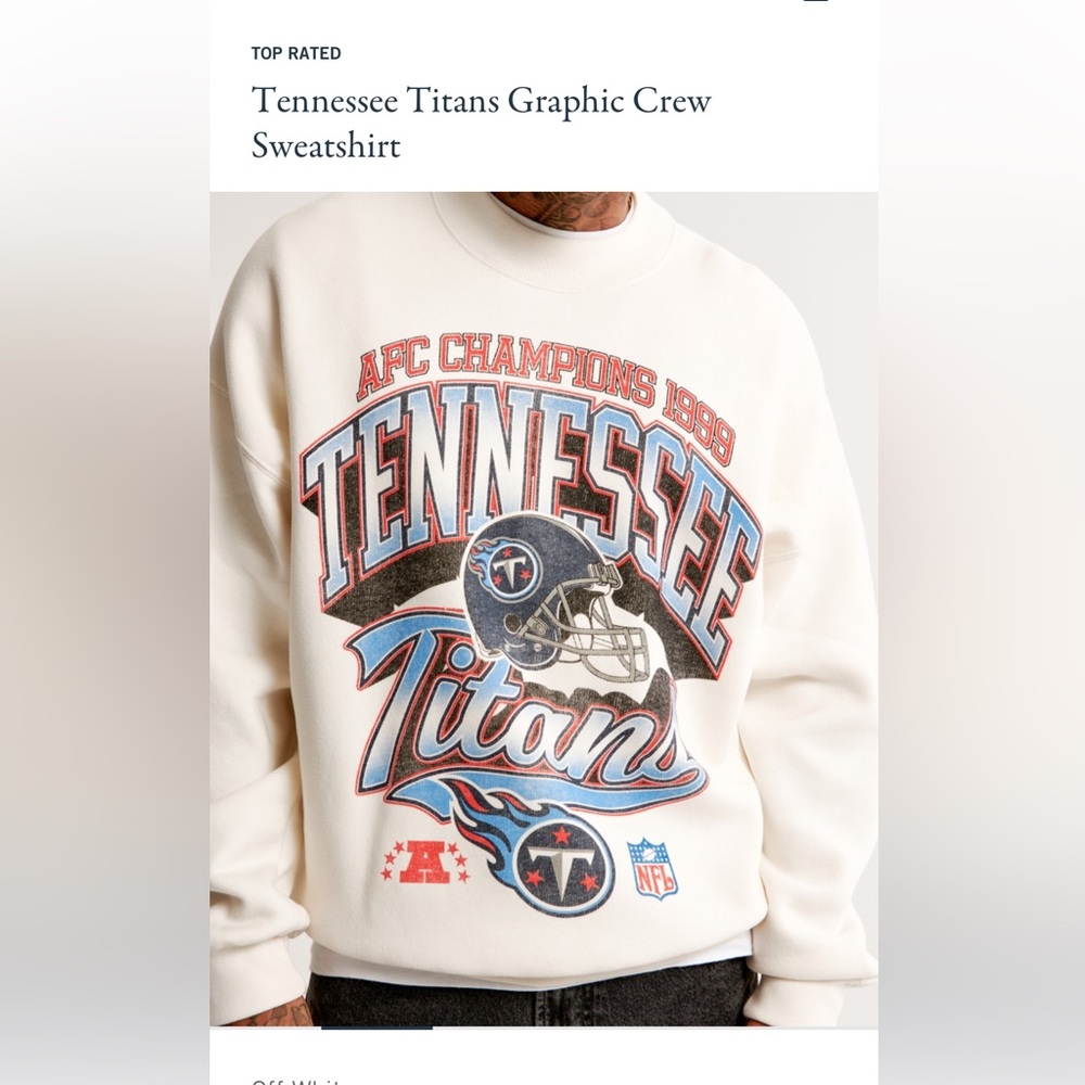 Abercrombie & Fitch Tennessee Titans Graphic Crew
Sweatshirt